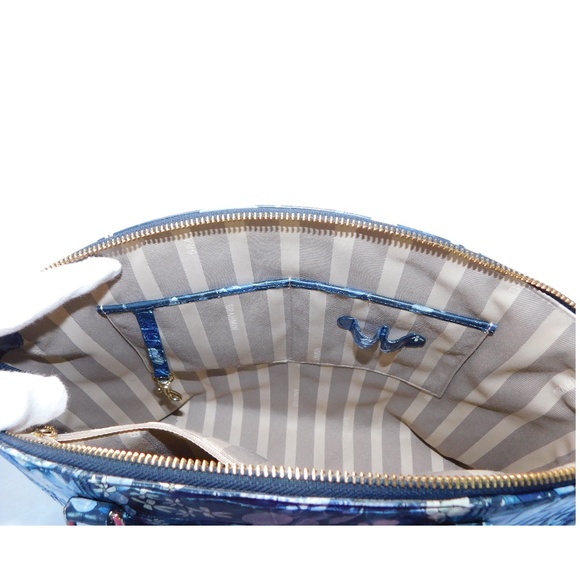 Brahmin Duxbury Satchel in Navy Madeleine - Picture 12 of 12